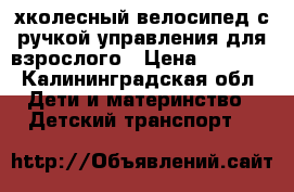 3-хколесный велосипед с ручкой управления для взрослого › Цена ­ 1 500 - Калининградская обл. Дети и материнство » Детский транспорт   